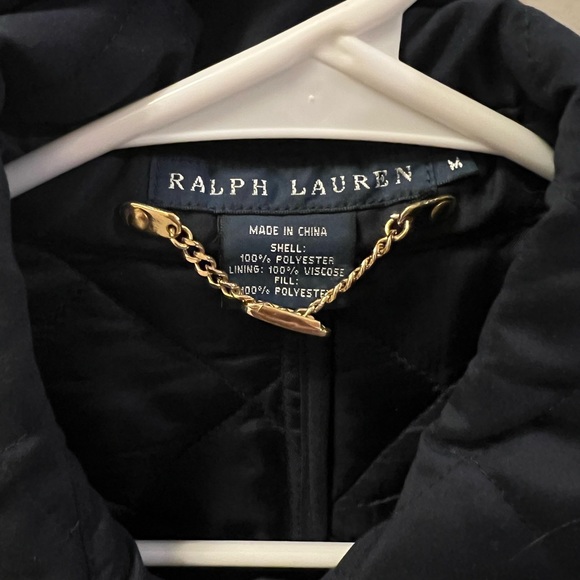 Ralph Lauren quilted coat size medium - Picture 2 of 3